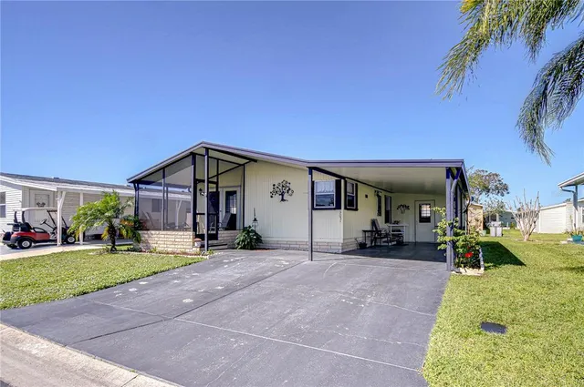 a view of a house with a patio