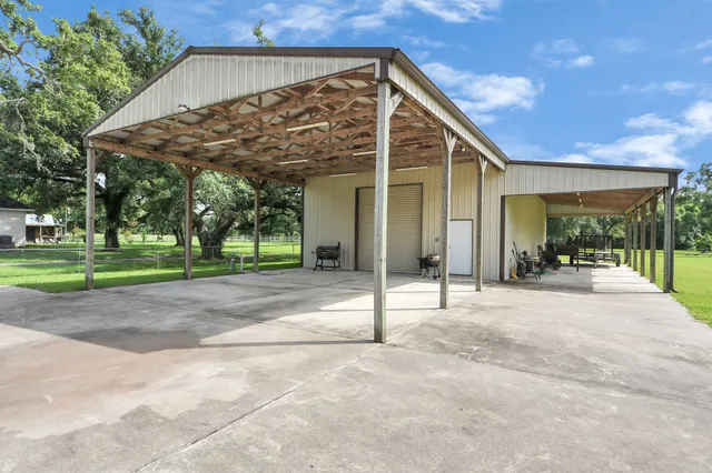 a view of a house with a patio