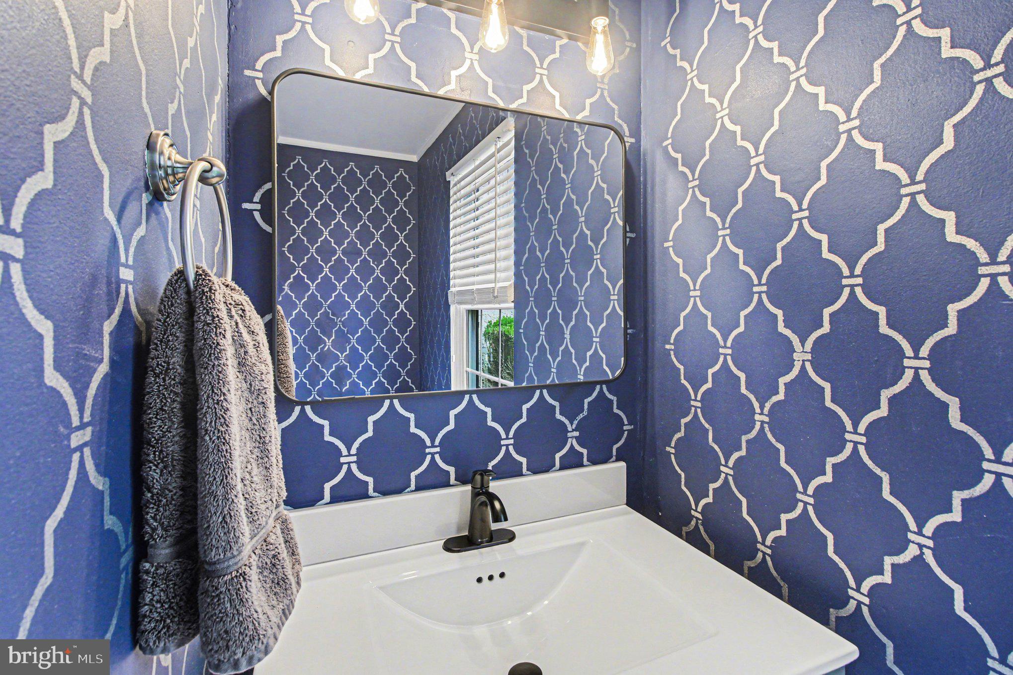 3402 Keswick Way Newtown Square, PA 19073 - Photo 23 of 29 Chic blue bathroom with modern flair.