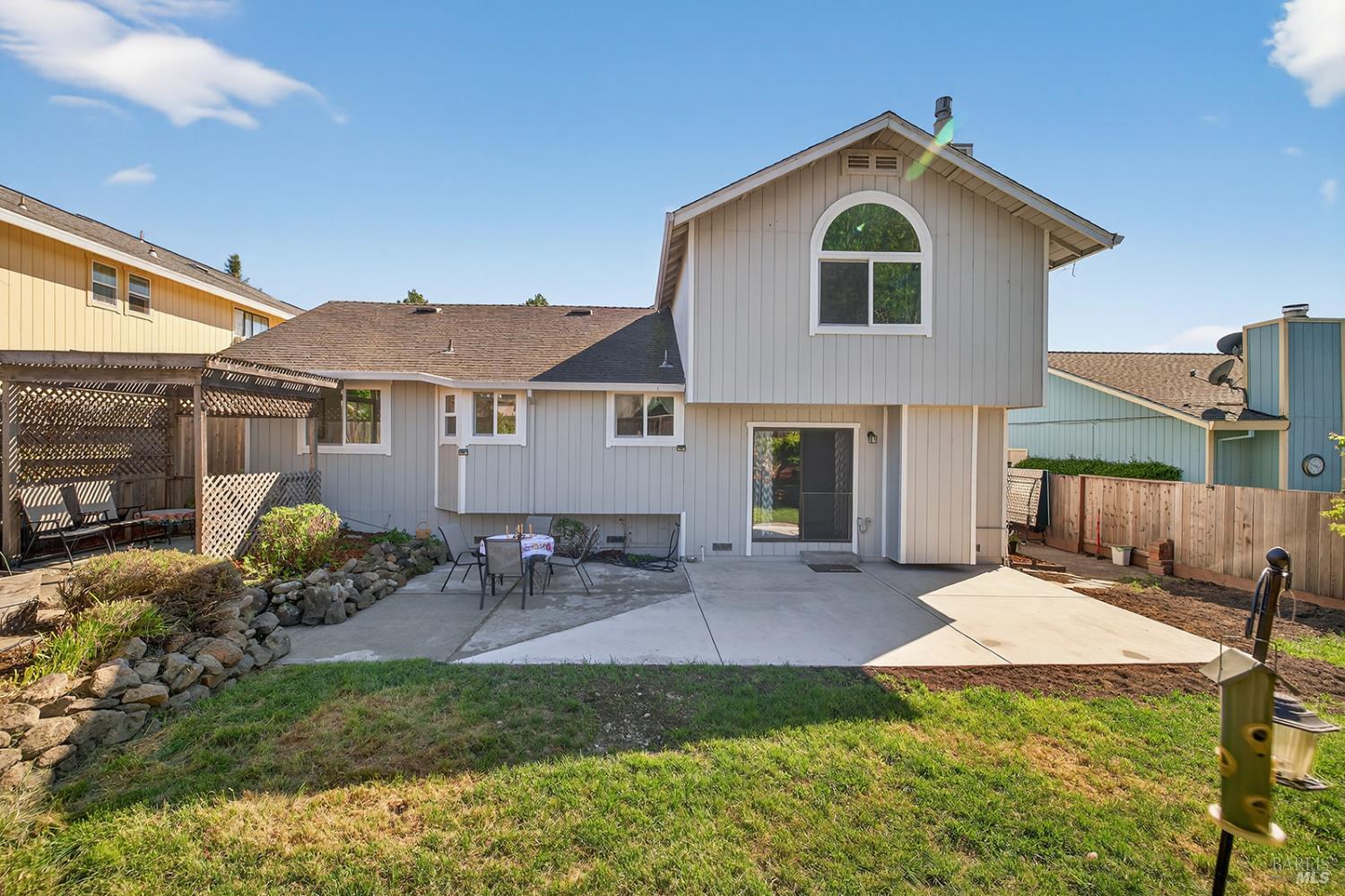 5410 Corbett Circle Santa Rosa, CA 95403 - Photo 32 of 41 a front view of house with yard outdoor seating and barbeque oven