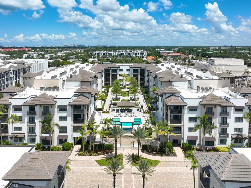 a view of a city that has tall buildings