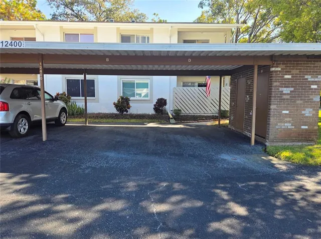 a view of a car garage