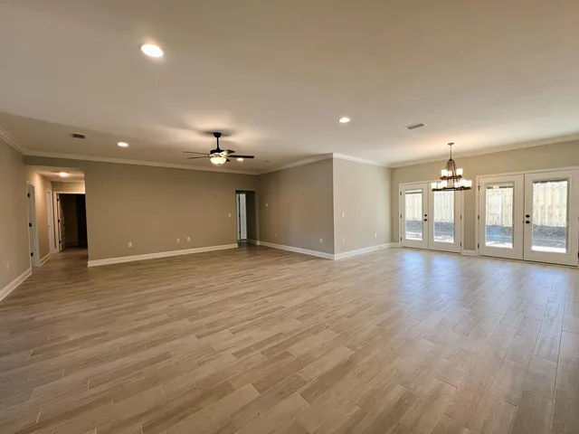 a view of an empty room