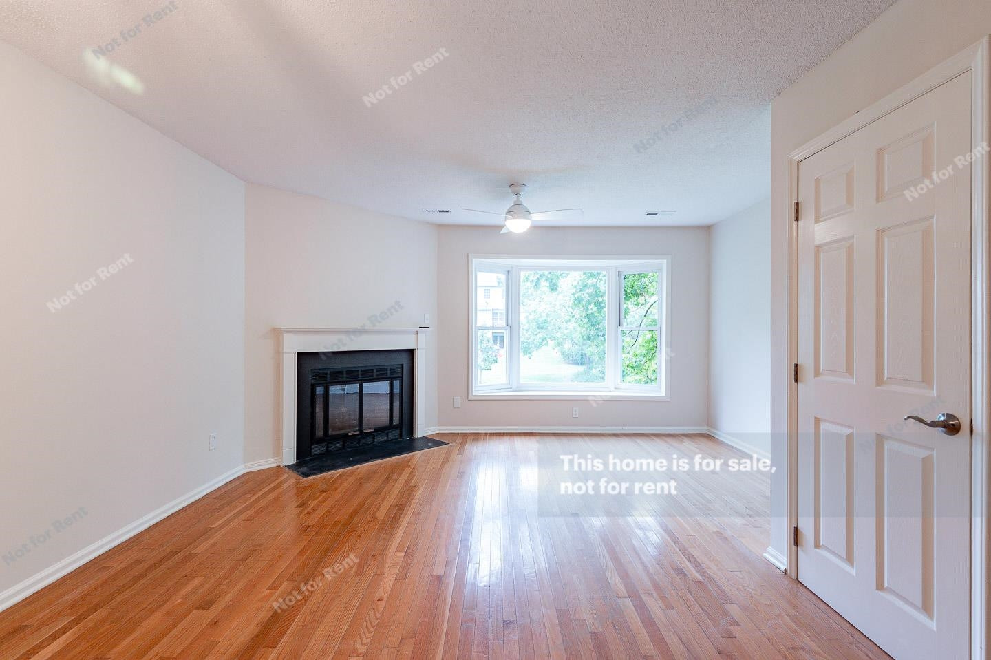16 Quintin Place Durham, NC 27705 - Photo 3 of 19 an empty room with wooden floor fireplace and windows