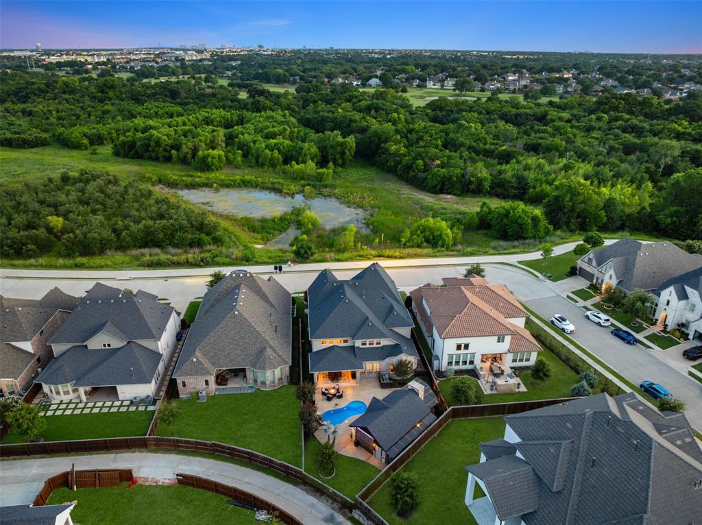 1141 Caleb Drive Allen, TX 75013 - Photo 10 of 39 Aerial View with Greenbelt Across Street