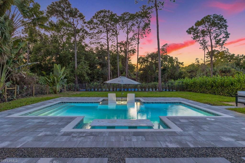 3155 64th Street Southwest Naples, FL 34105 - Photo 38 of 45 a view of a yard with a swimming pool