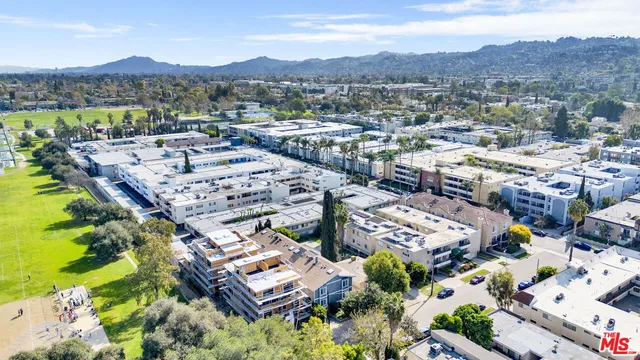 an aerial view of city