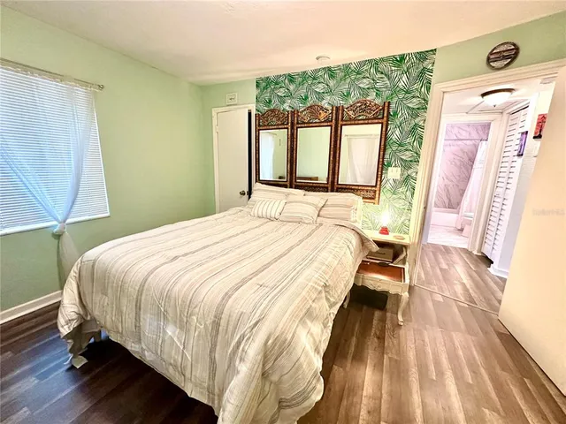 a workspace with wooden floor and a workspace