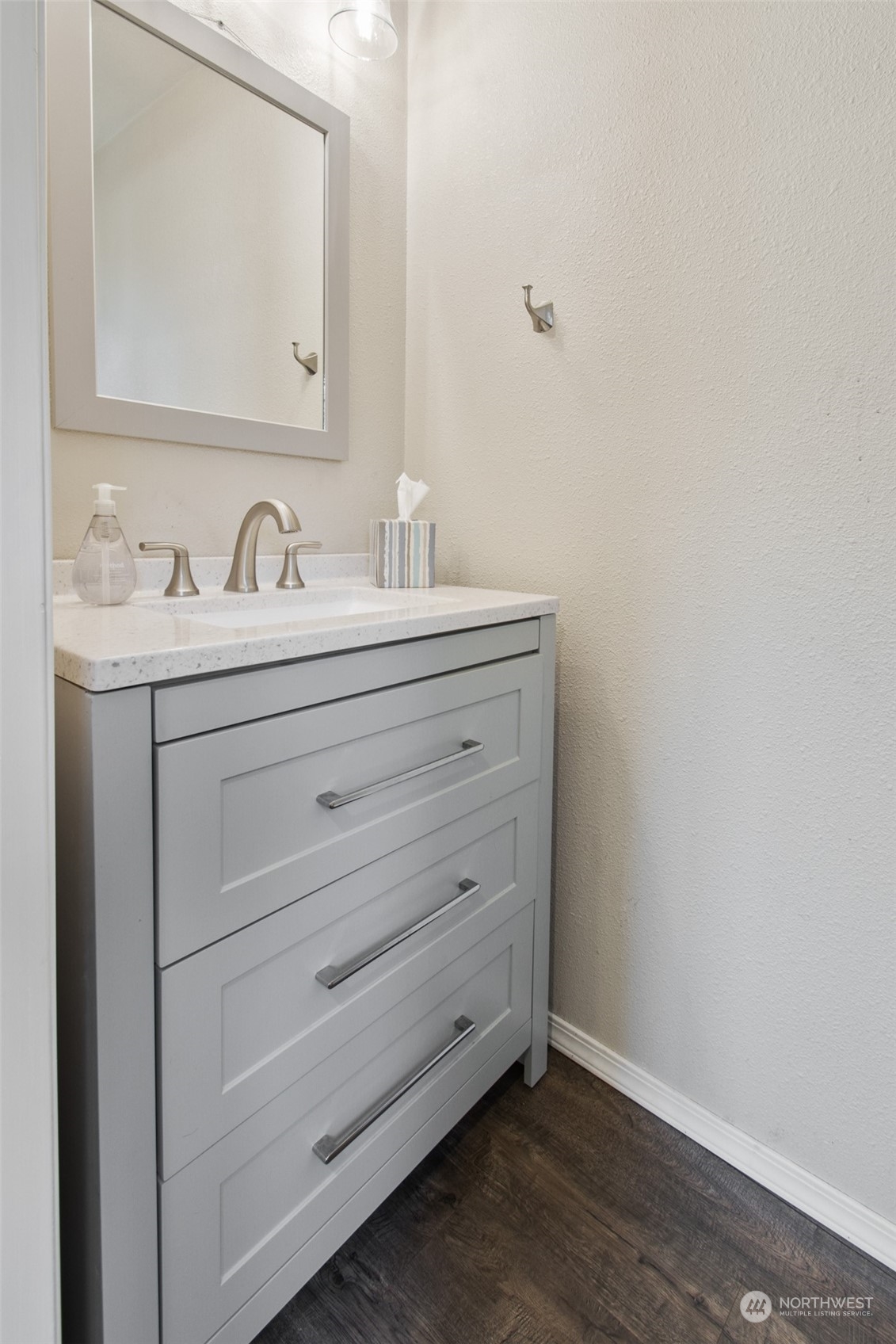 4840 176th Avenue Southwest Rochester, WA 98579 - Photo 17 of 38 a bathroom with a sink and a mirror