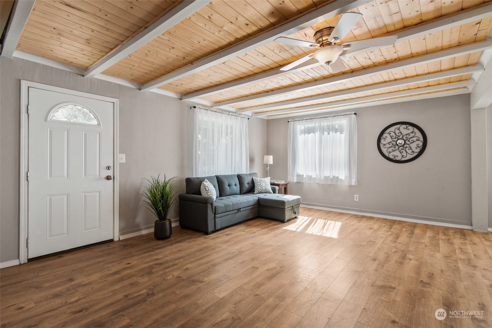4840 176th Avenue Southwest Rochester, WA 98579 - Photo 5 of 38 a living room with furniture and a wooden floor