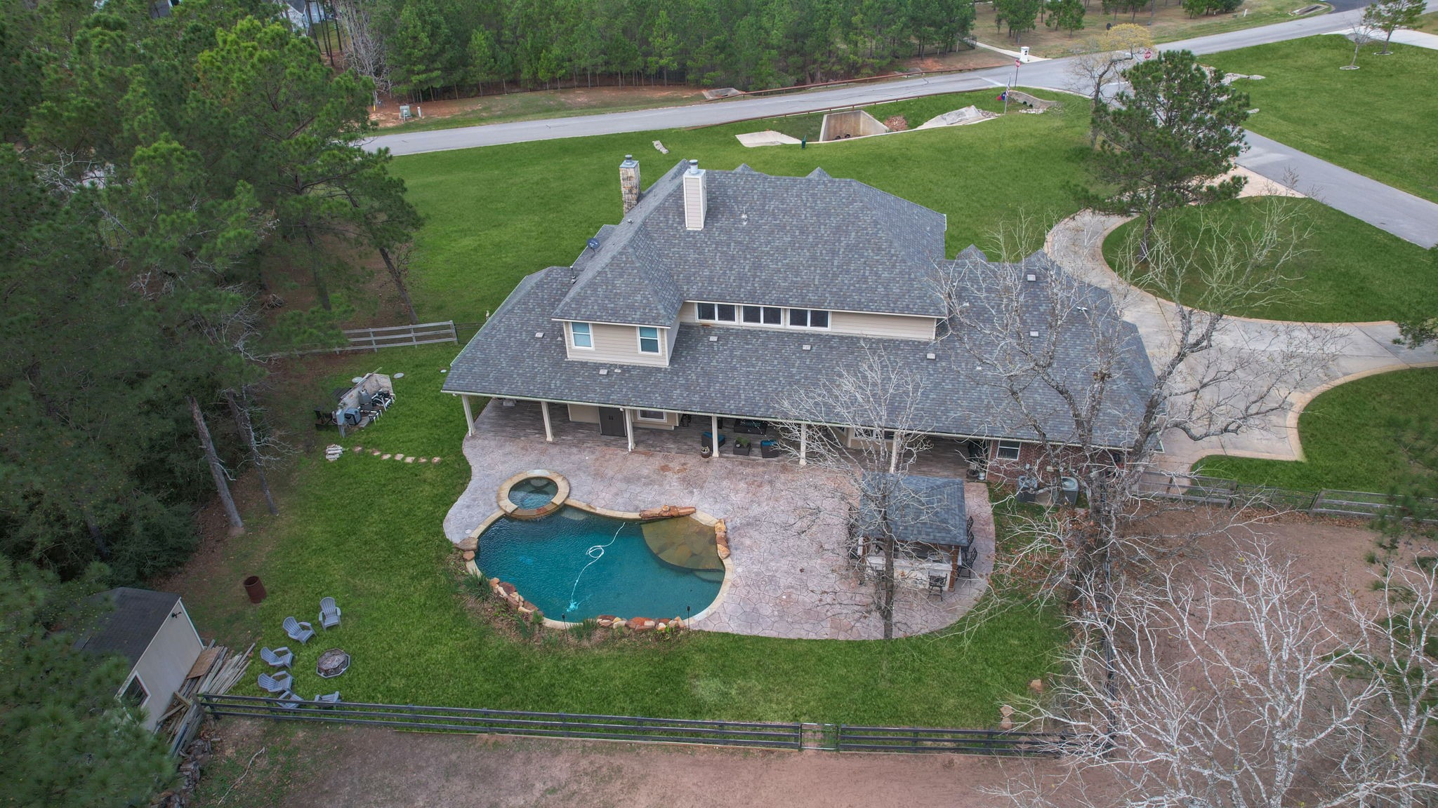 26231 Crown Ranch Boulevard Montgomery, TX 77316 - Photo 45 of 46 an aerial view of a house