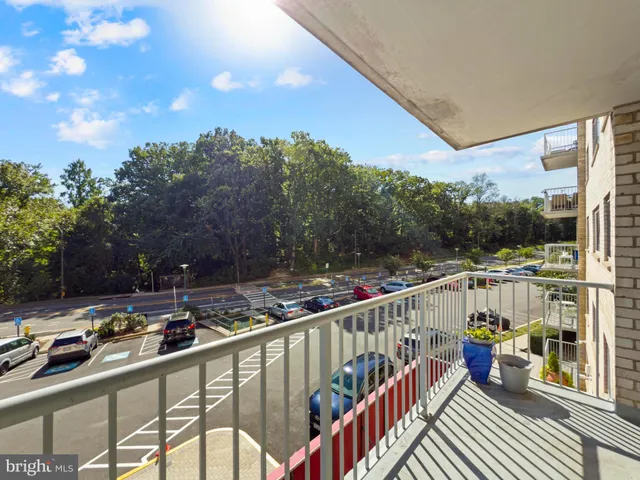 a view of city from balcony