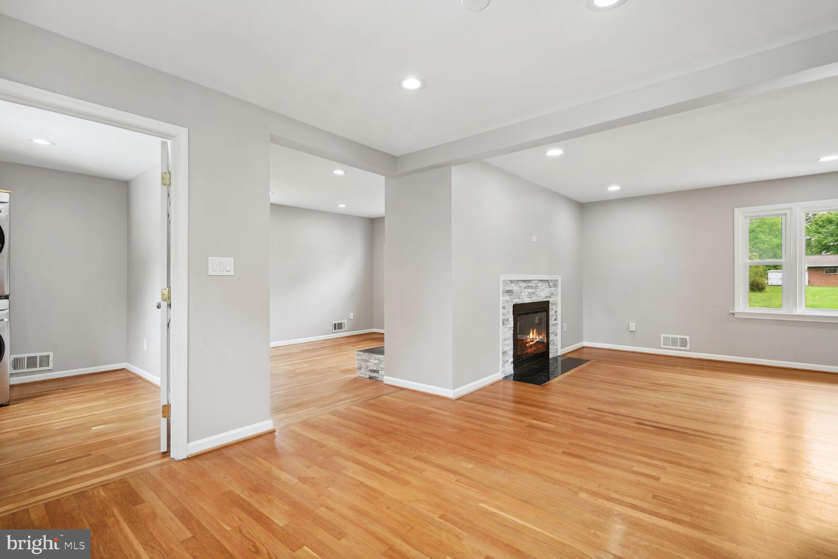 8420 Rambler Drive Adelphi, MD 20783 - Photo 8 of 29 Living Room w/ Refinished Hardwood Floor