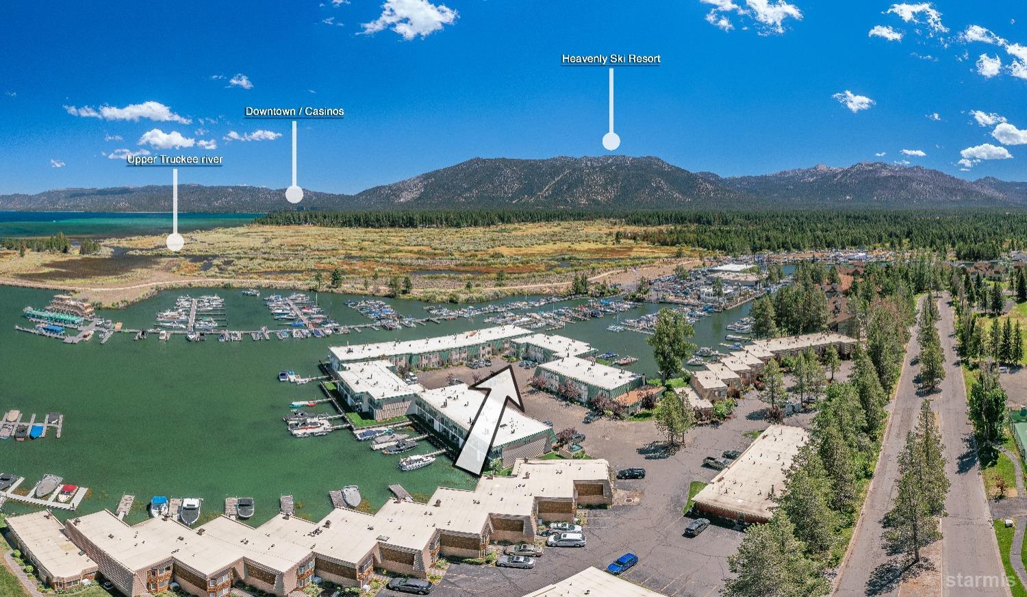 439 Ala Wai Boulevard, Unit 121 South Lake Tahoe, CA 96150 - Photo 27 of 35 a view of a lake in middle of the town