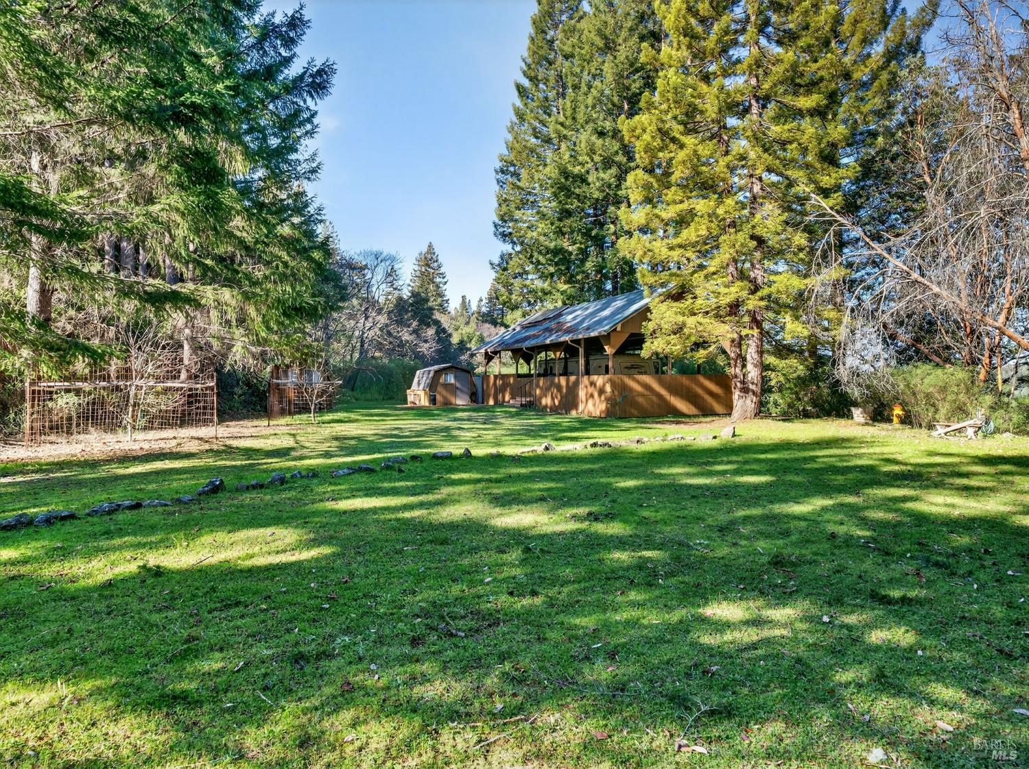 22510 Fort Ross Road Cazadero, CA 95421 - Photo 10 of 22 a view of a house with a big yard