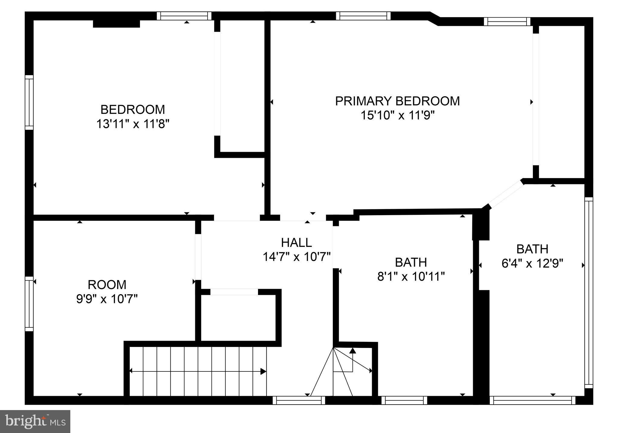 501 Warren Street Cumberland, MD 21502 - Photo 59 of 72 2nd Floor (Measurements are approximate)
