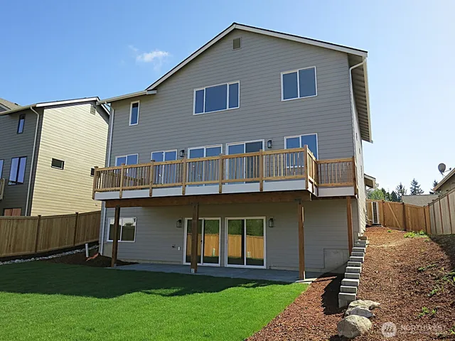 a house view with a garden space