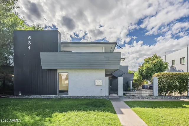 front view of house with a yard