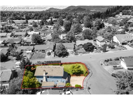 589 Granite Place Springfield, OR 97477 - Photo 31 of 31 an aerial view of residential house with outdoor space