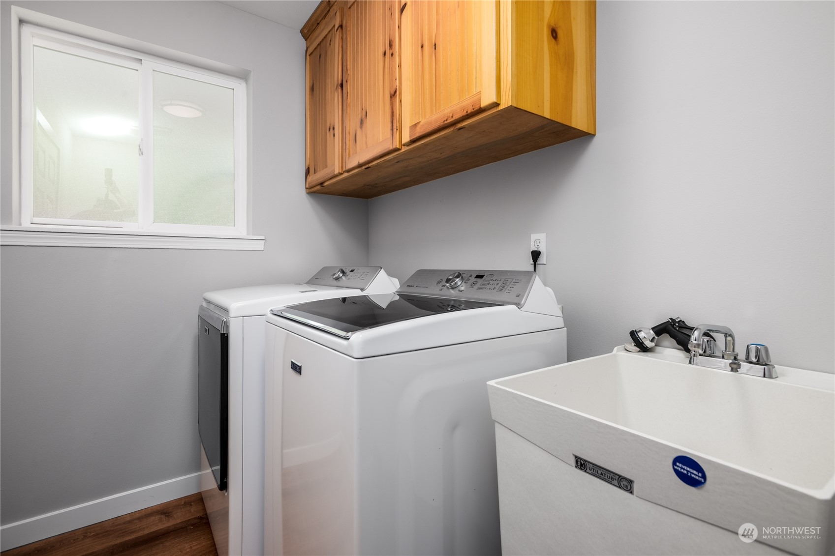 5701 Lerch Road Snohomish, WA 98290 - Photo 13 of 34 a utility room with dryer and washer