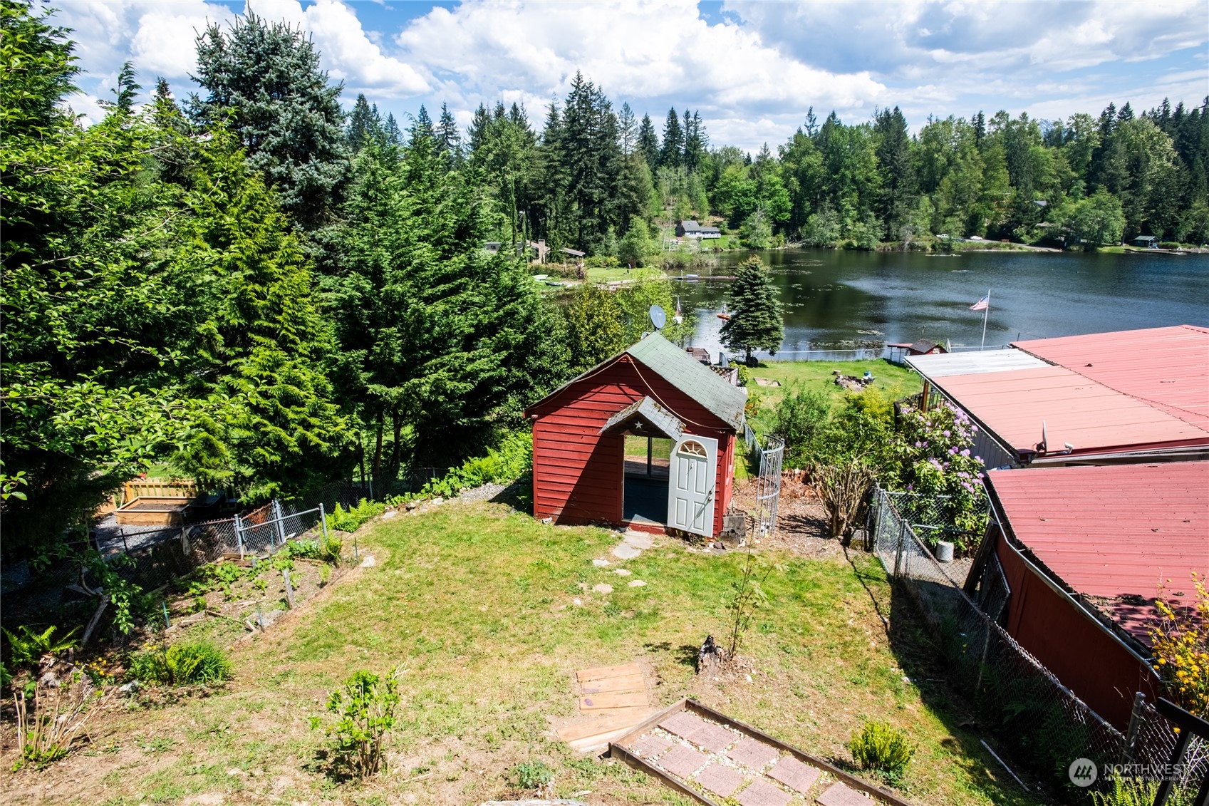 5701 Lerch Road Snohomish, WA 98290 - Photo 23 of 34 a view of lake from a house