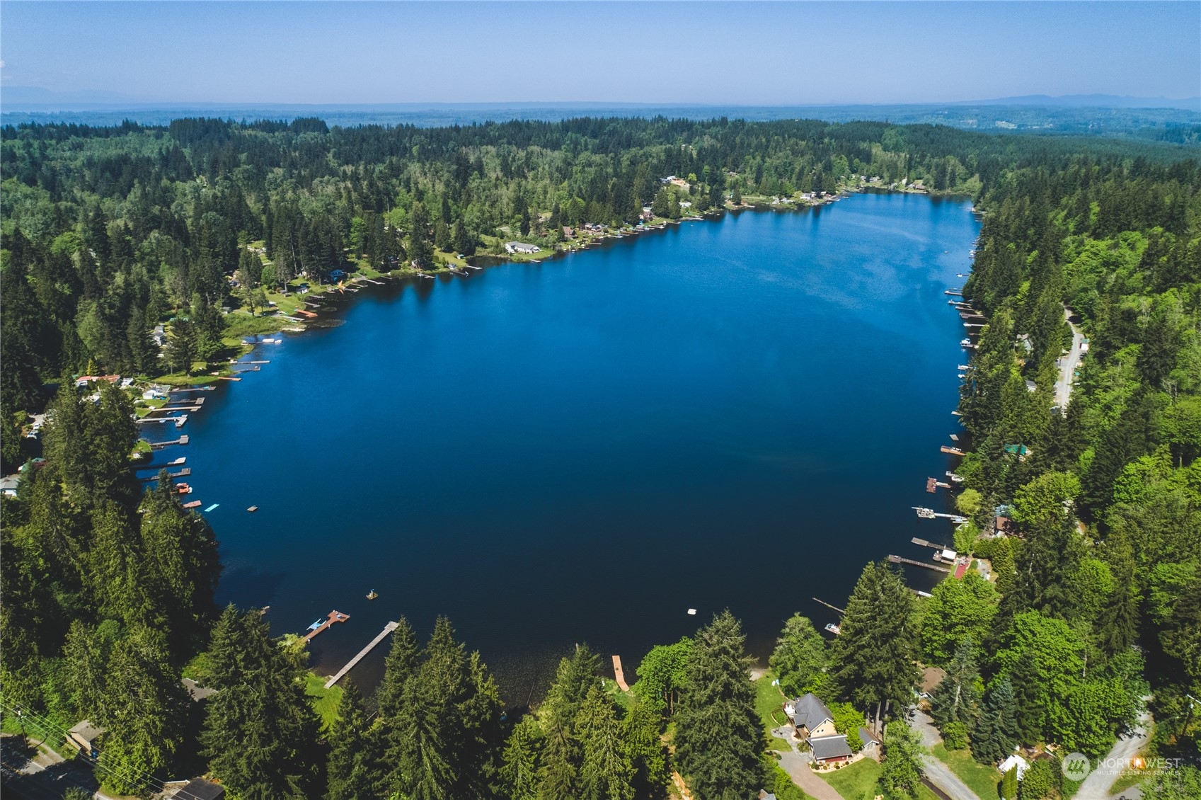 5701 Lerch Road Snohomish, WA 98290 - Photo 30 of 34 a view of a lake and a yard