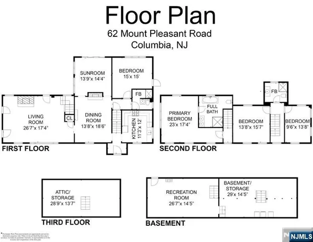 $2,900,000 | 62 Mt Pleasant Road, Columbia, NJ 07832