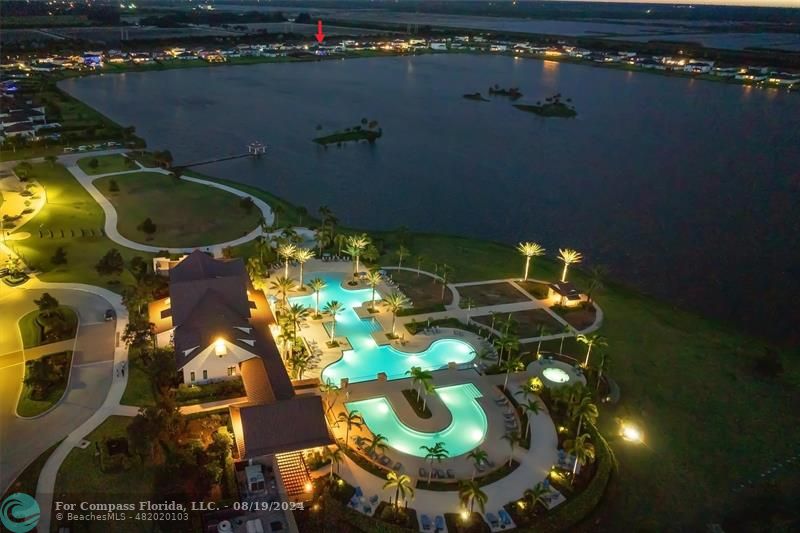 793 Hookline Circle Loxahatchee, FL 33470 - Photo 67 of 80 an aerial view of a house with swimming pool and outdoor space