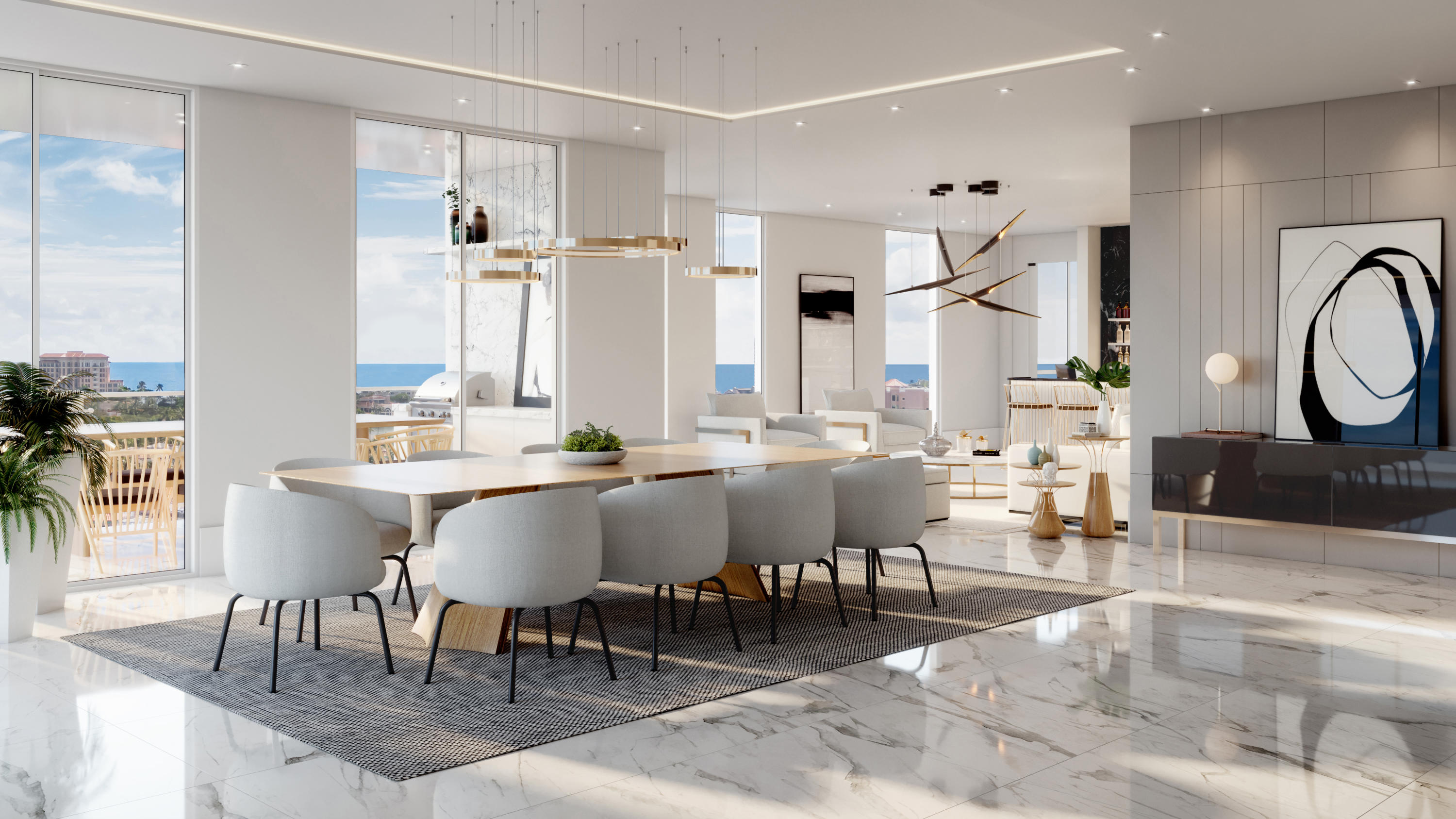 475 East Royal Palm Road, Unit PH Boca Raton, FL 33432 - Photo 1 of 13 a view of a dining room with furniture