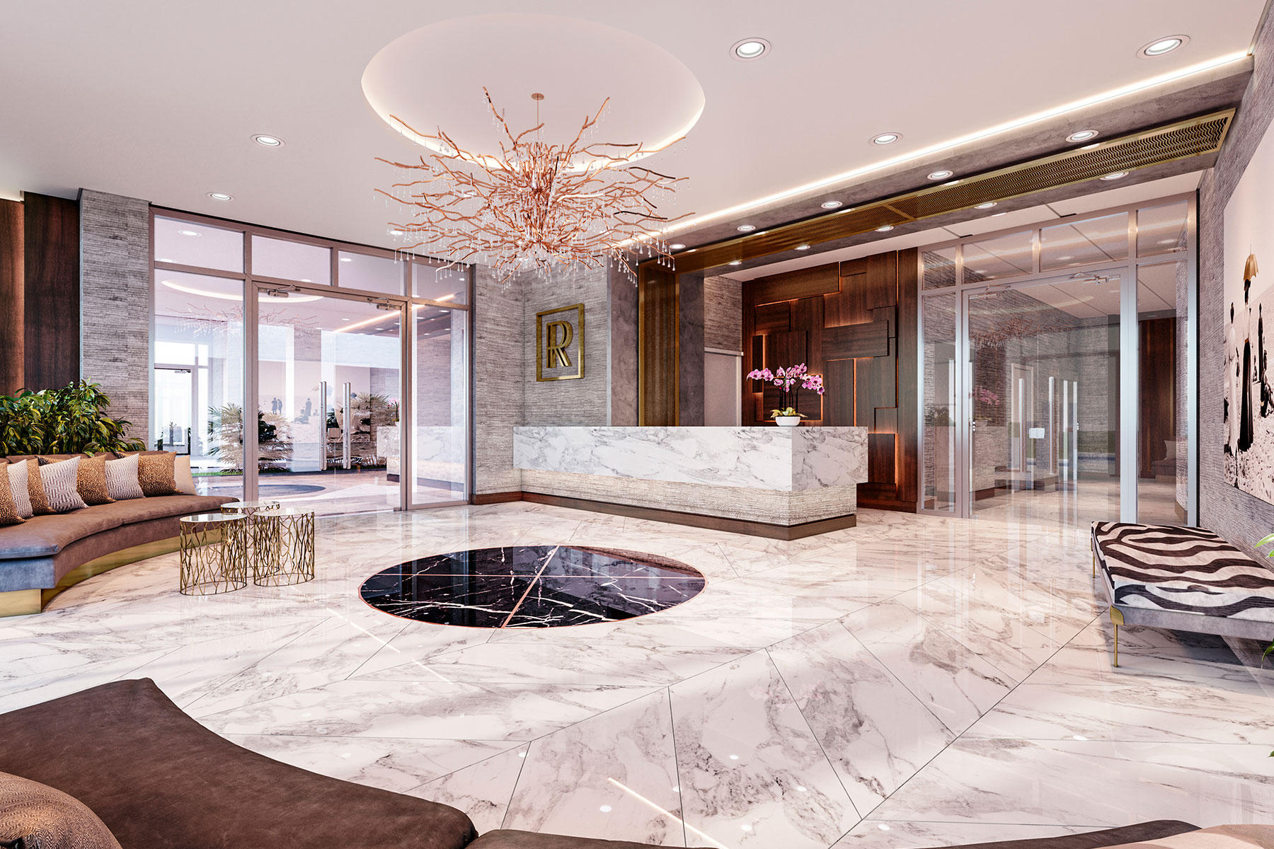 475 East Royal Palm Road, Unit PH Boca Raton, FL 33432 - Photo 10 of 13 a large living room with large couches and furniture