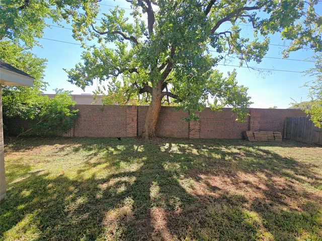 a backyard of a house
