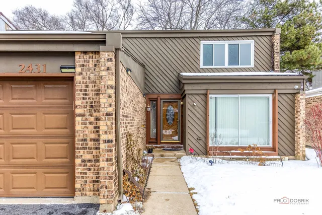 a front view of a house