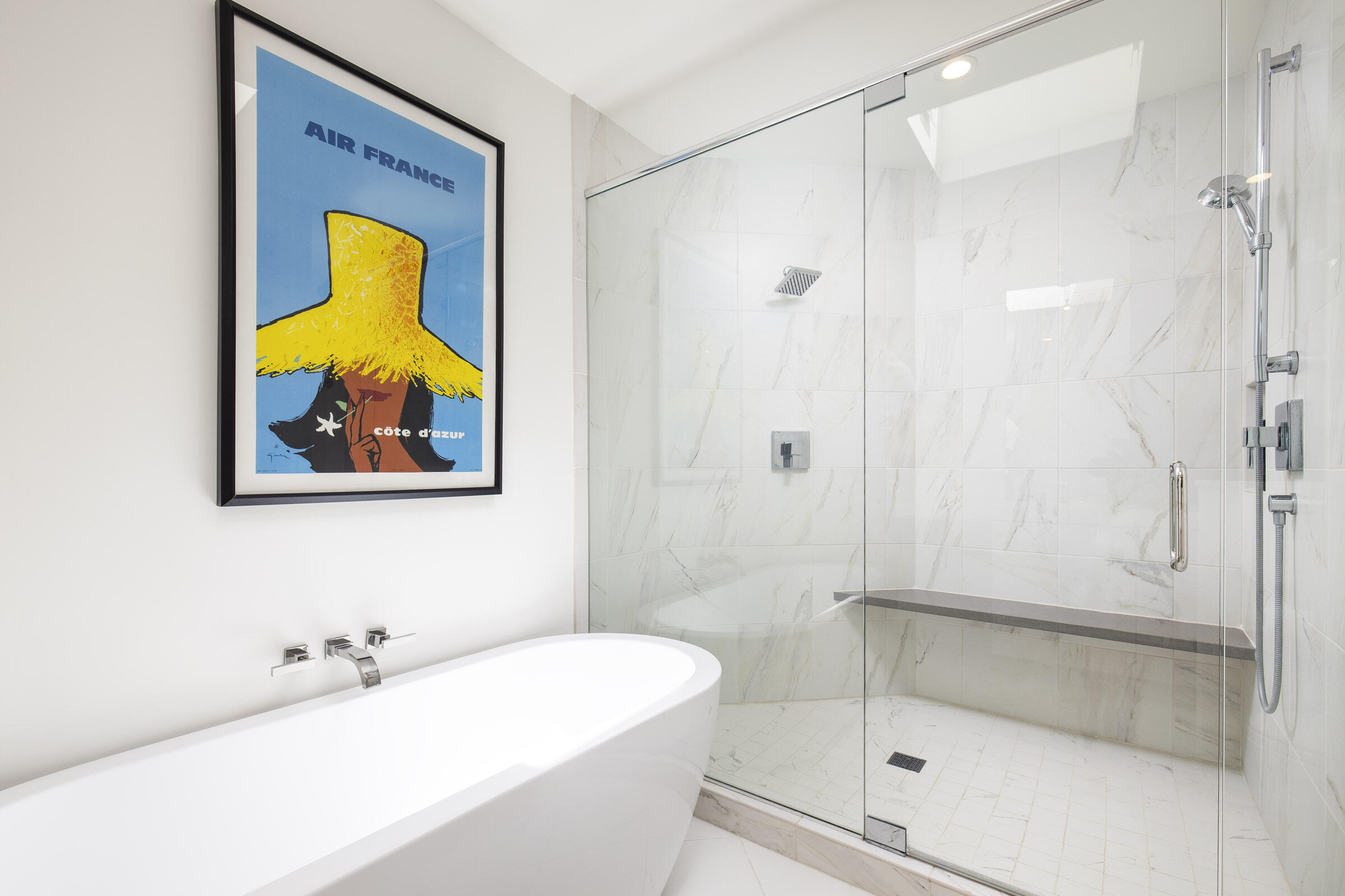 800 Hot Springs Road Montecito, CA 93108 - Photo 13 of 22 a bathroom with a bathtub and a shower