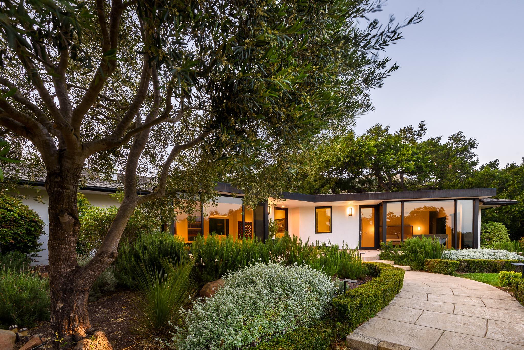 800 Hot Springs Road Montecito, CA 93108 - Photo 21 of 22 a front view of a house with a yard