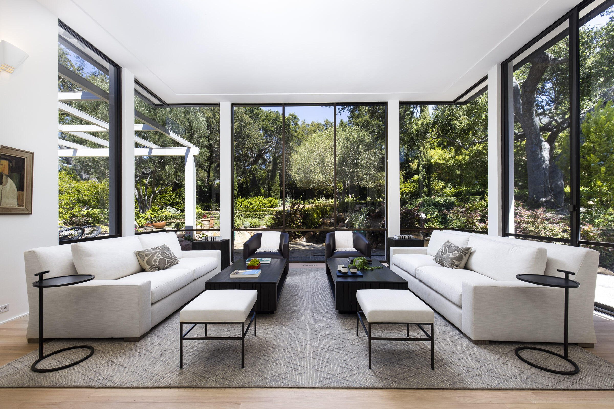 800 Hot Springs Road Montecito, CA 93108 - Photo 5 of 22 a living room with furniture and a large window