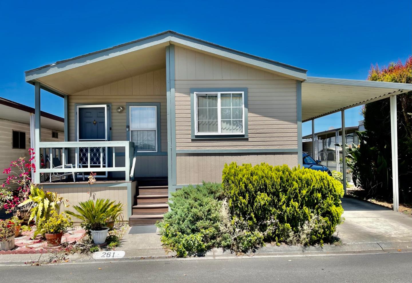 2600 Senter Road, Unit 261 San Jose, CA 95111 - Photo 1 of 12 a front view of a house with potted plants
