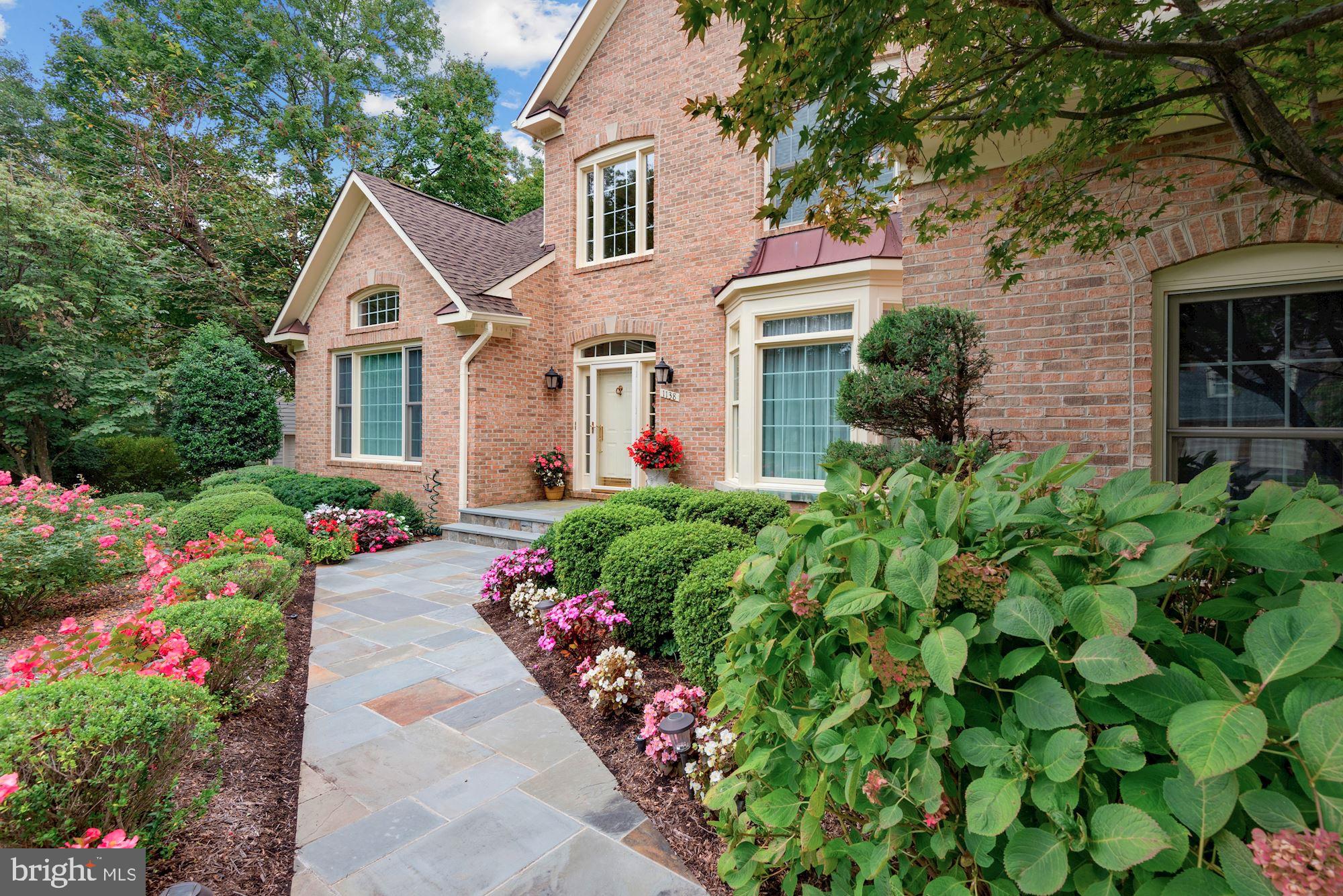 1138 Round Pebble Lane Reston, VA 20194 - Photo 2 of 55 Beautiful Stone Walkway to Greet You