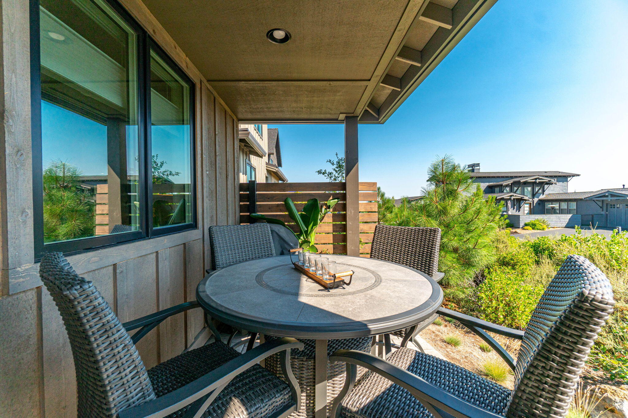 61304 Howe Way Bend Bend, OR 97702 - Photo 26 of 32 Back Patio w/ Mt. Jefferson Views