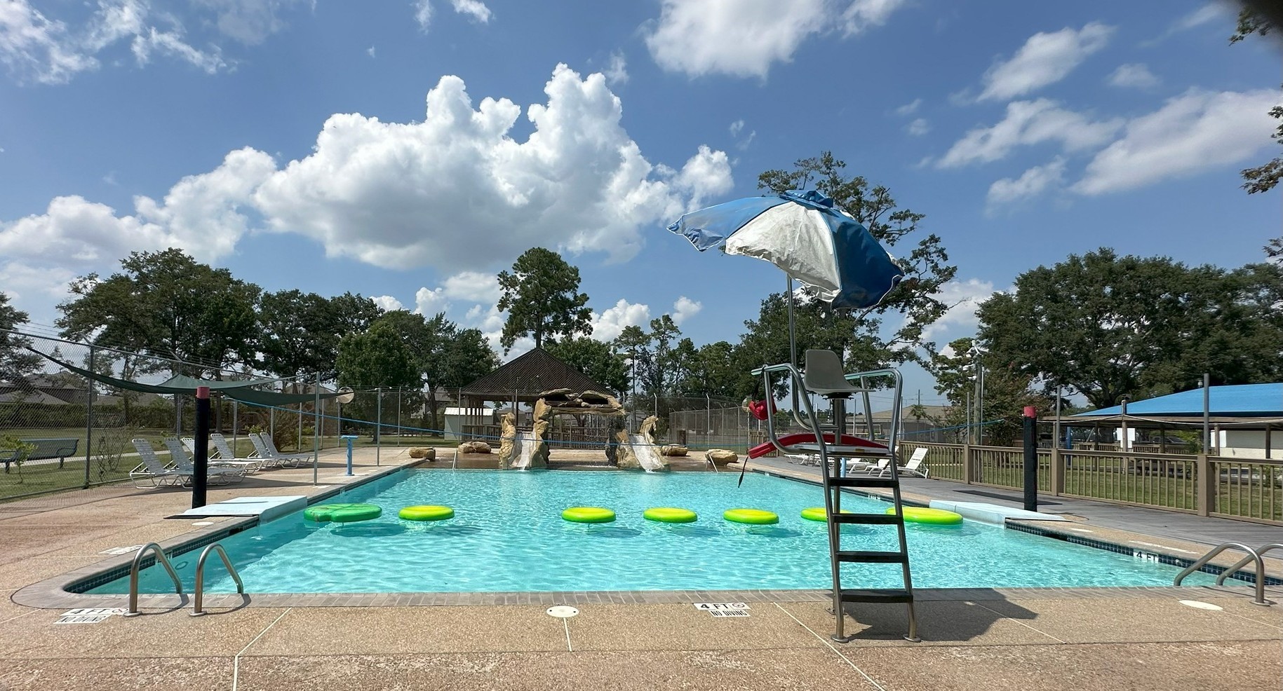 4423 Mossygate Drive Spring, TX 77373 - Photo 37 of 38 a backyard of a house with table and sofas