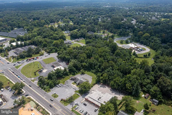 an aerial view of residential house with outdoor space