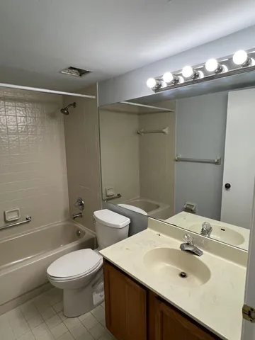 a view of swimming pool with outdoor space and garden