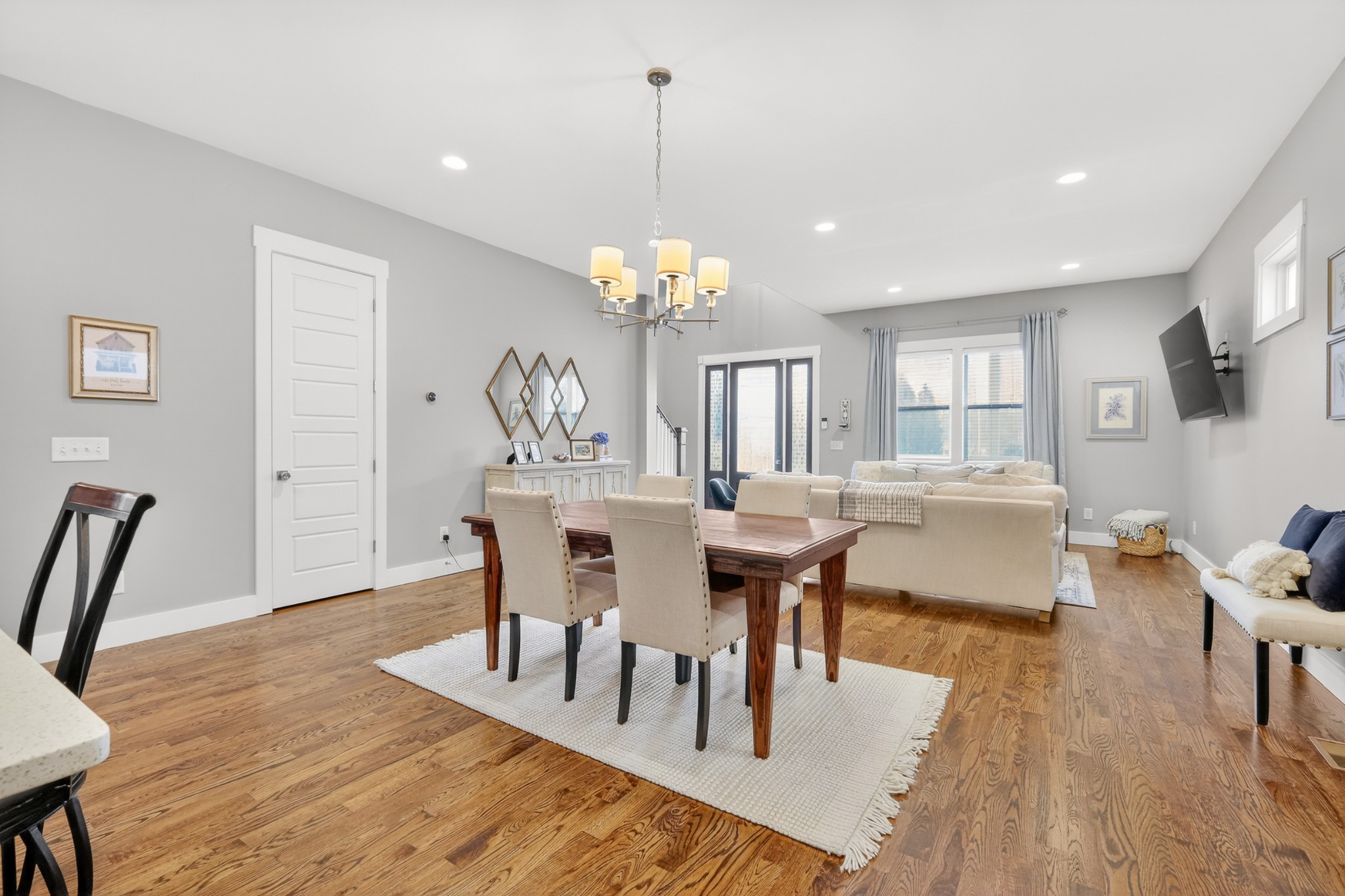 5812 Morrow Road, Unit A Nashville, TN 37209 - Photo 14 of 34 a view of a dining room with furniture and wooden floor