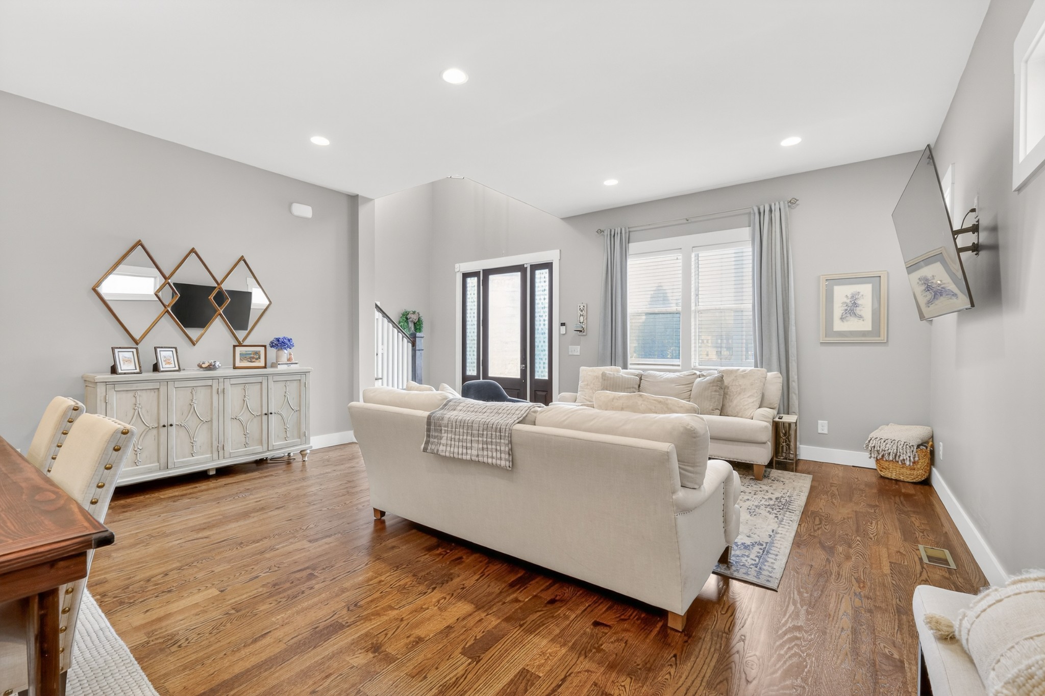 5812 Morrow Road, Unit A Nashville, TN 37209 - Photo 6 of 34 a living room with furniture and a wooden floor