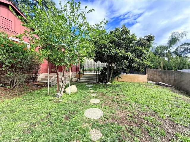 a view of a hallway with front door