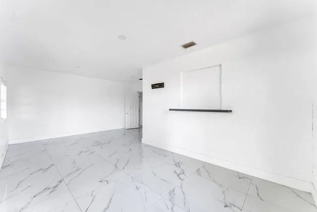 a view of an empty room