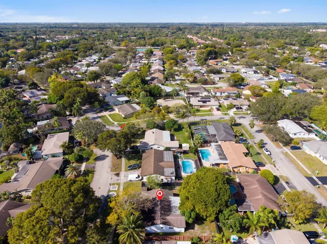 an aerial view of a city