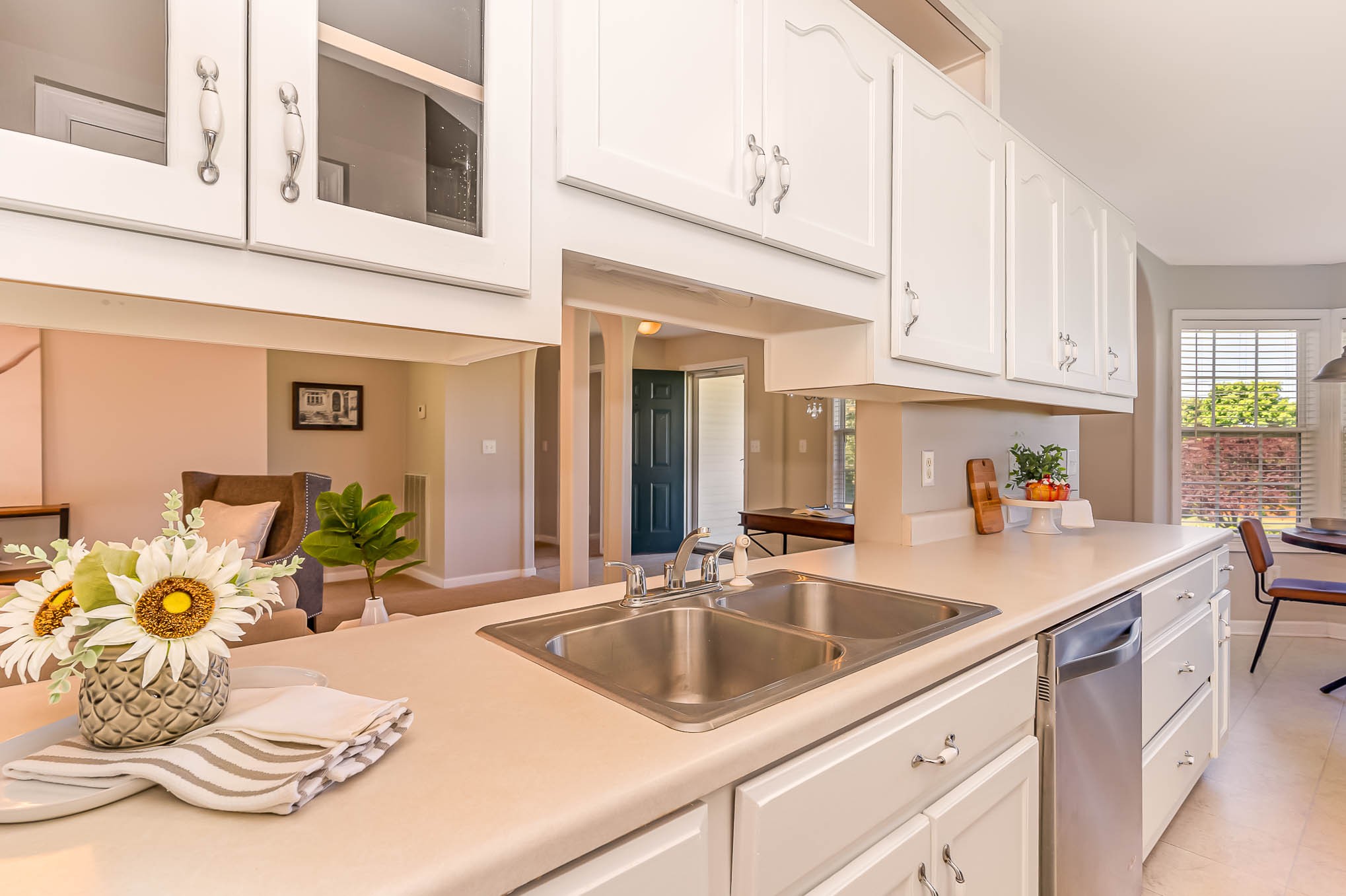 523 D V Circle Spring Hill, TN 37174 - Photo 13 of 25 a kitchen with sink cabinets and window