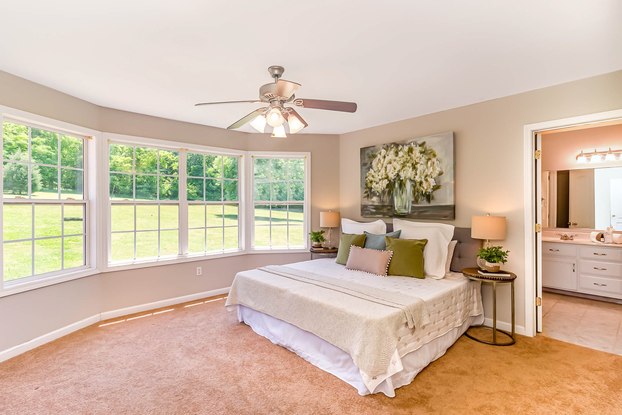 523 D V Circle Spring Hill, TN 37174 - Photo 14 of 25 a bedroom with a large bed and a large window