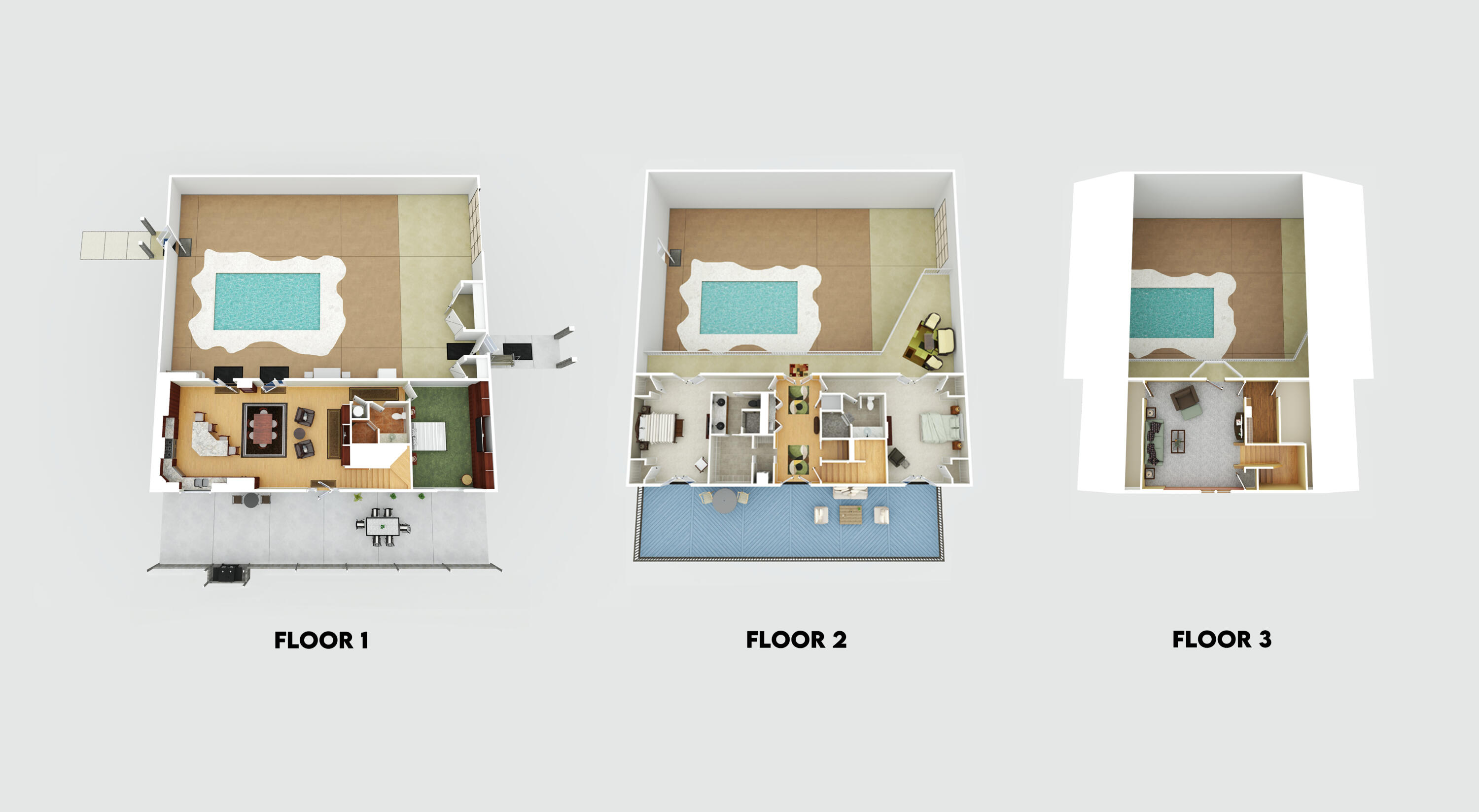 8836 Turkey Bluff Road Navarre, FL 32566 - Photo 69 of 70 3D Floor Plan