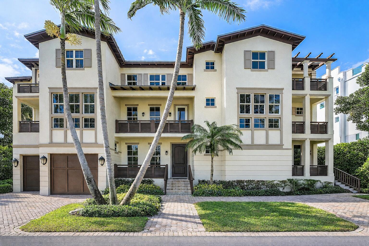 1108 Coconut Row Delray Beach, FL 33483 - Photo 3 of 31 a front view of a house with a yard